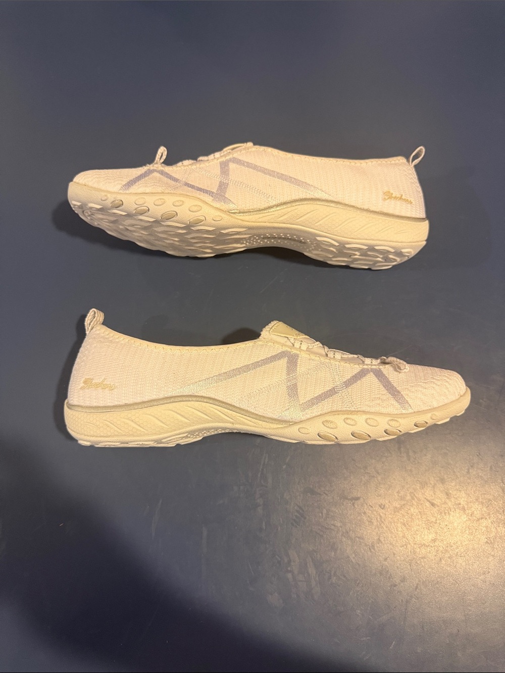 Skechers Women's Slip-On Athletic Sneakers in White Size 9